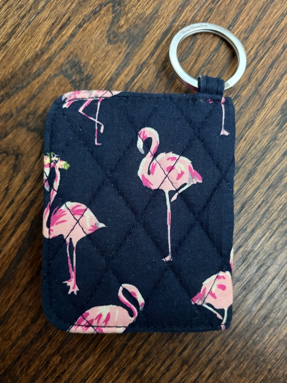 Vera Bradley Campus Double ID  in RETIRED Flamingo Fiesta